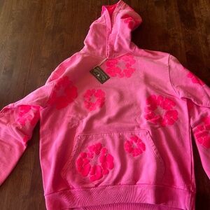 Denim Tears Mono Cotton Wreath Hoodie Pink